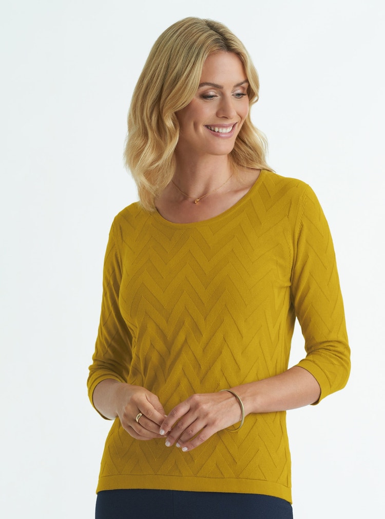 Pull en coton texturé