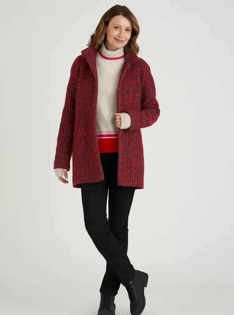 Manteau chenille avec de la laine italienne