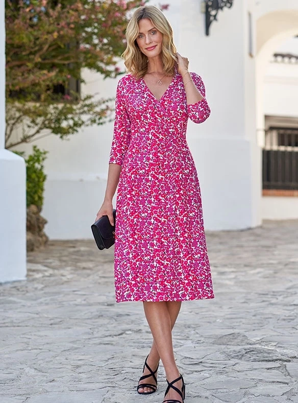 Robe en jersey imprimé