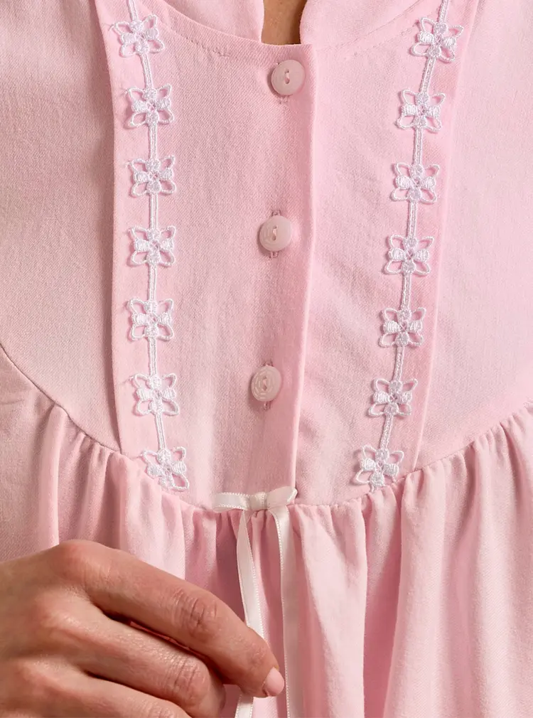 Chemise de nuit classique en twill de coton