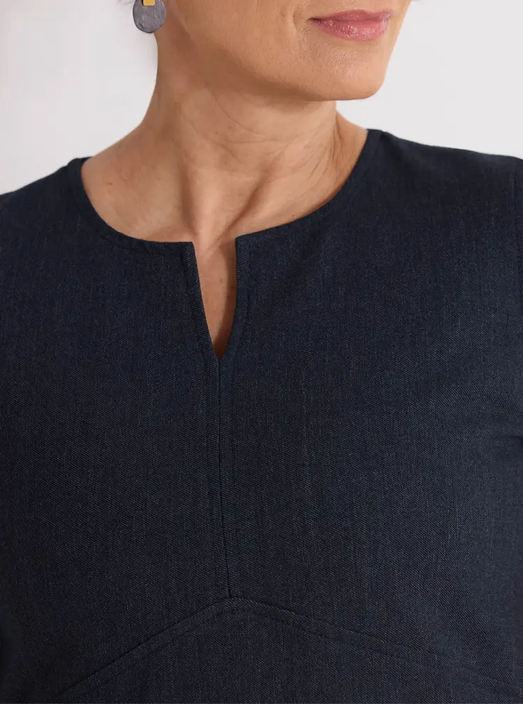 Robe décontractée aspect denim